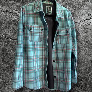 Volcom Stone Button up Shacket in Green with DWR • Men’s Small • Pre-Owned